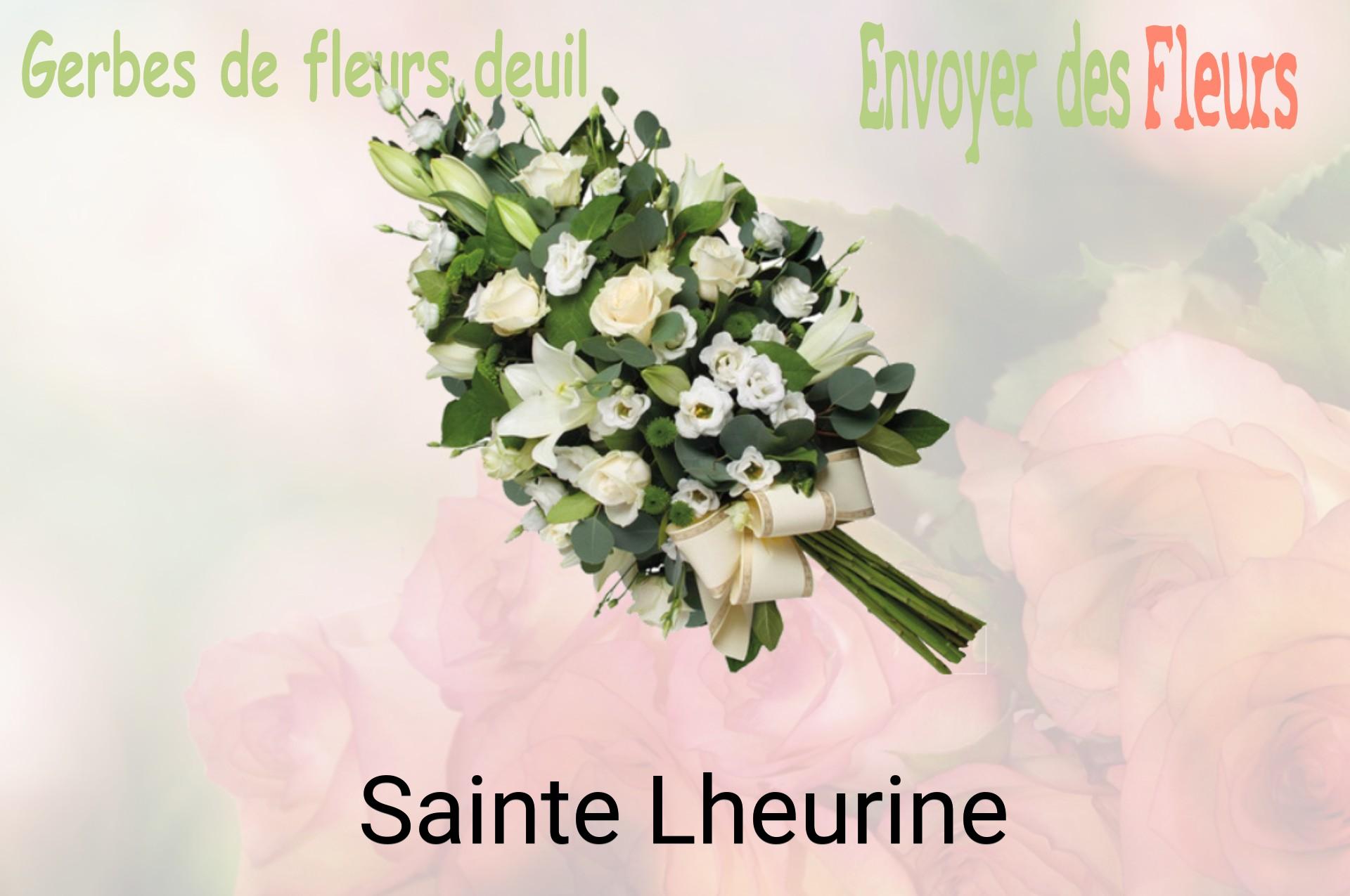 Gerbe de fleurs de deuil livrée à Sainte-Lheurine